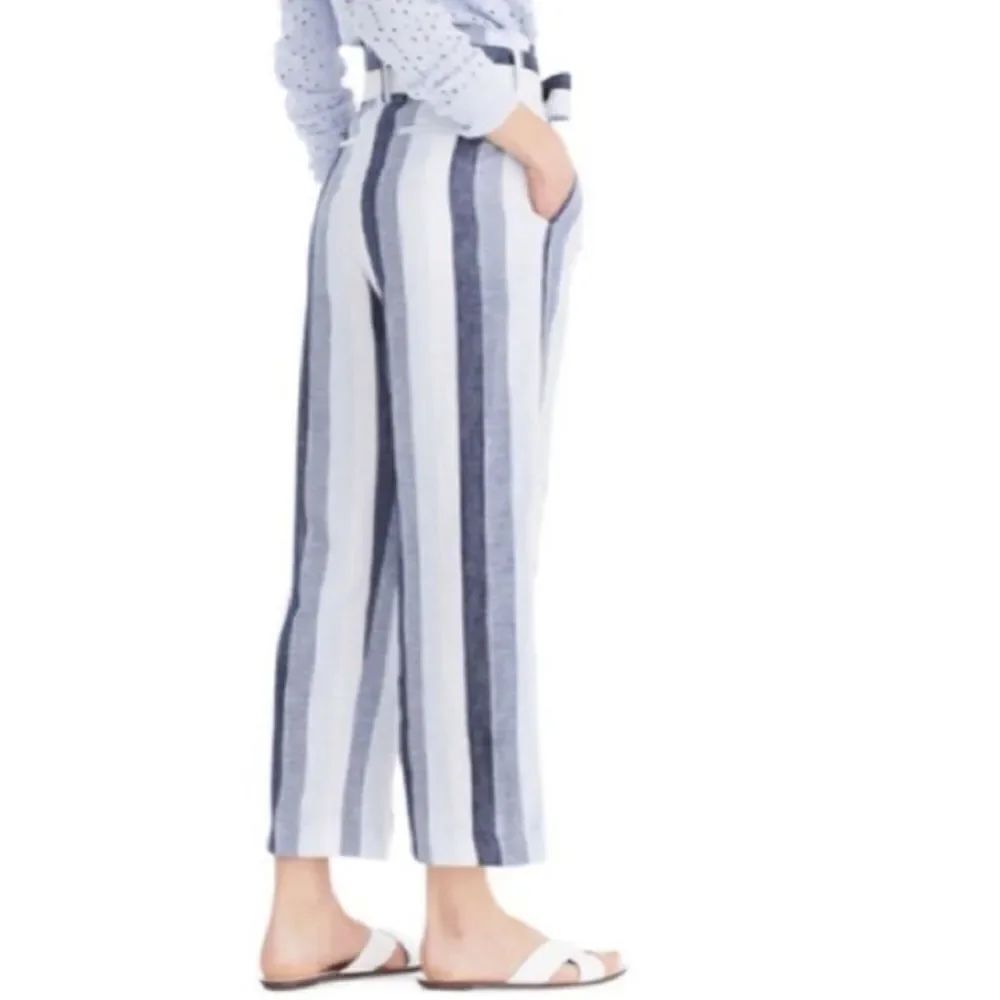 Point Sur Striped Paperbag Linen Pants - Picture 4 of 12